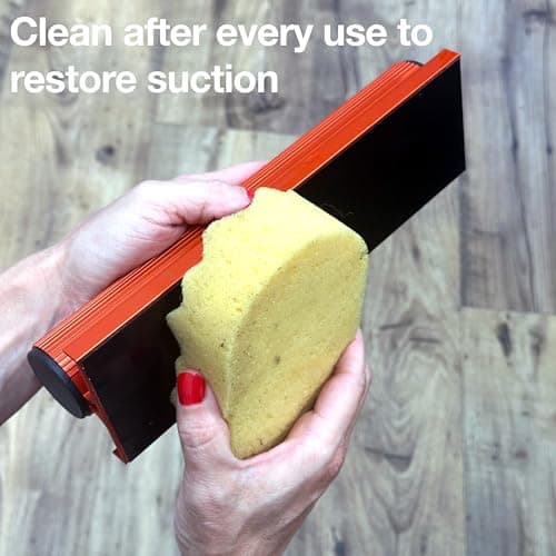 Floor-Fix Pro | Plank Grabber + Adhesif + Mallet Outil Pose Parquet Flottant | Adhérence Nano-Suction | Comble Écarts | Compatible Barre Traction | Fabrication Britannique, Aluminium