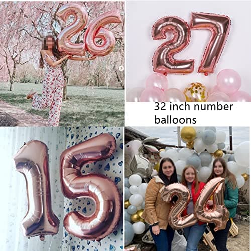 Ballons or rose 15 anniversaire fille set, ballons d'anniversaire 15 ans déco RoseGold ballons 15 ans anniversaire fille,déco anniversaire 15.anniversaire fille