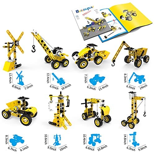 AIVIAI Blocs de Construction pour Enfants Âge 4 5 6 7 8 9 10 +, Jeu de Construction,Jouets éducatif et créatif STEM pour garçons et Filles Cadeaux d'anniversaire (100pièces)