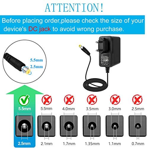 EFISH 12V 2A 24W Adaptateur d'alimentation du Transformateur,pour 12V Les Appareils Ménagers,CCTV Camera,Routers,Hubs,LED Strips,Telekom,T-COM,Speedport,Radiowecker,Scanner+7 Différents Bouchons