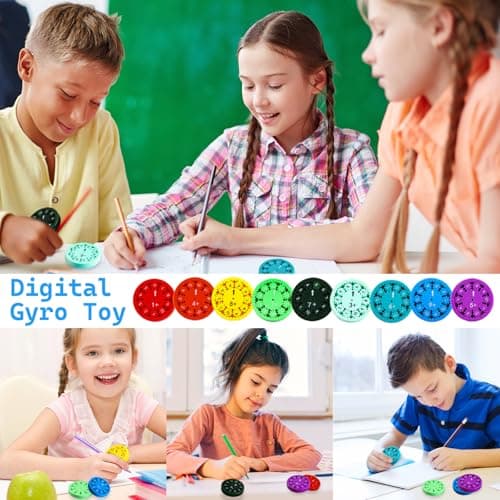 ACTOYS Math Fidget Spinners, 9 Pièces Math Fact Fidget Spinners, Spinner Sensoriel à Main pour Soulager Anxiété, Jouets Éducatifs pour Étudier Addition/Soustraction de Faits Mathématiques