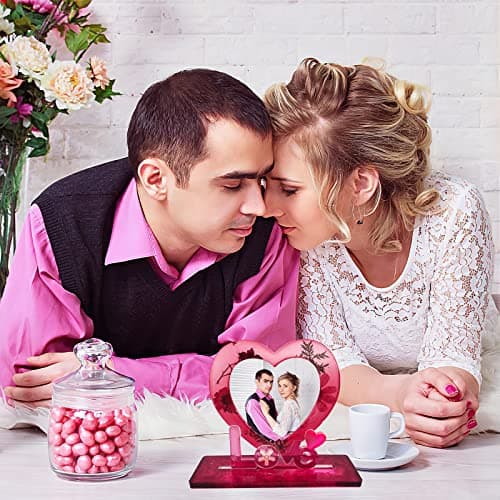 Moules en Résine pour Cadre Photo, Love Moules en Silicone en Forme de Coeur, Moules en Résine Époxy, Décorations d'anniversaire de Mariage, Artisanat, Cadres Photo Personnalisés Moule Personnalisé