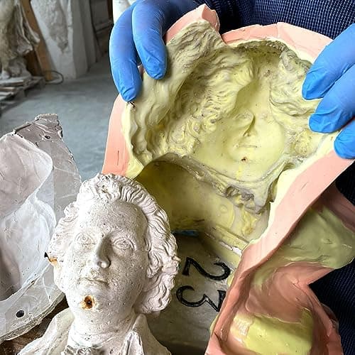 Caoutchouc de Silicone pour sculpteurs R Sculpt, à Deux Composants et Facile à Utiliser, Copie Tous Les détails Fins et est Compatible avec Les résines, Le plâtre, Le béton et d'autre (3 kg)