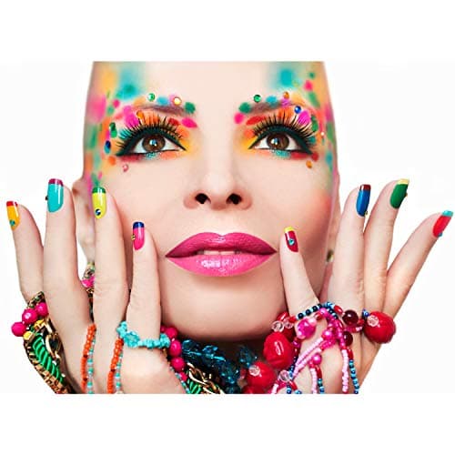 Hotfix Lot de 9 000 strass ronds en verre thermocollant, 3 tailles, 12 couleurs, avec pince à épiler et 1 stylo de prélèvement pour manucure, art du visage