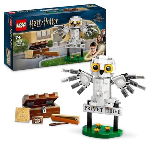 LEGO Harry Potter Hedwige au 4 Privet Drive, Jouet de Construction Fantastique pour Enfants, Figurine de Chouette, Jeu en autonomie, Cadeau Surprise Idéal pour Filles, Garçons et Fans dès 7 Ans 76425