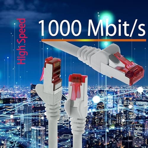 1aTTack.de 5x 1m - Câble patch câble réseau Cat 6 Cat6 RJ45 SFTP - orange