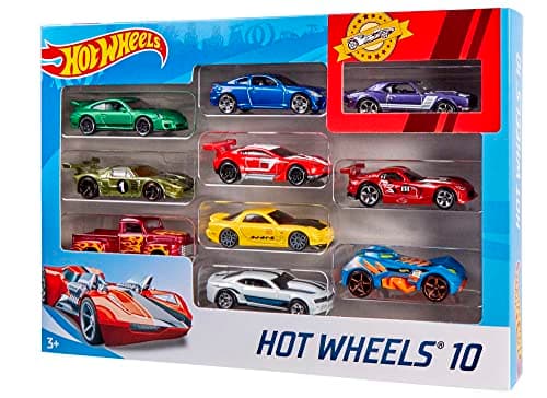 Hot Wheels Coffret de 10 Véhicules (Modèles Variables)
