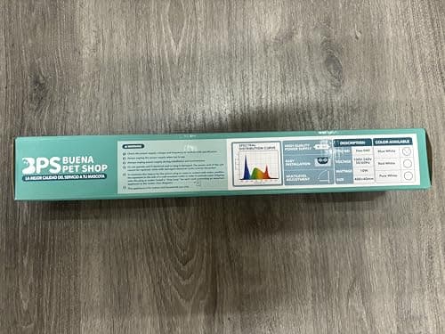 BPS Lampe d'aquarium LED Submersible pour Plantes, Lumière Blanche et Bleue 12w 400 x 40 mm