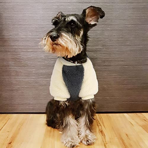 NAMSAN Pull d'hiver pour Petit Chien avec Poche en Polaire Chaude pour Petit Chien/Chiot Gris Taille - S