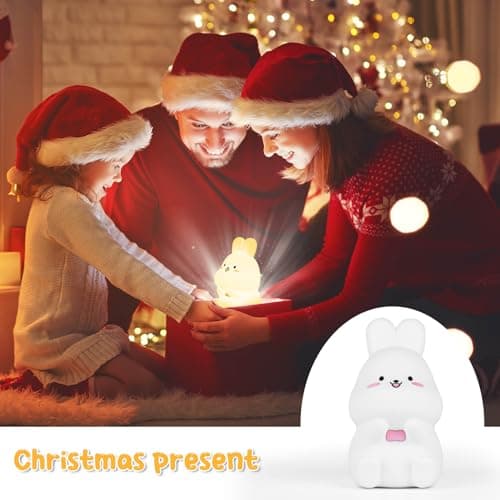 Veilleuse Enfant Bébé 9 Couleurs Veilleuse LED Ours Lampe de Chevet Enfant, Veilleuse USB Rechargeable, Silicone Veilleuse en Pour Cadeau Jouet