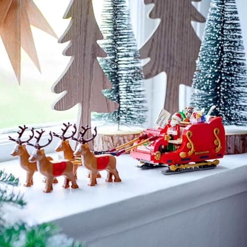 LEGO Le traîneau du Père Noël - Jeu de Construction pour Enfants de 9 Ans et Plus - Décoration de fêtes de Fin d’année - Cadeau de Noël Original pour Filles et garçons 40499