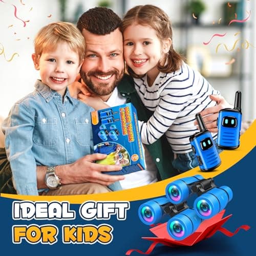 Dislocati Talkie Walkie Enfants, Jeux Exterieur Enfant 3-9 Ans Jumelles Enfant Jouet Garcon Enfant 3-9 Ans Jumelles Enfant Cadeau Anniversaire Garcon Fille 3-9 Ans Takie-walkie Enfant
