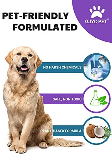 GJYC PET Mousse Nettoyante sans Rinçage pour Pattes - Nettoyant sans Eau avec Brosse en Silicone Améliorée pour Chiens et Chats