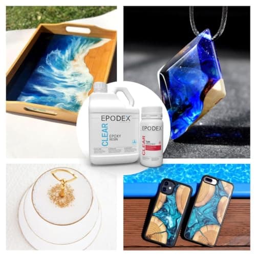 EPODEX® 2K Résine Epoxy| Coulée 0-1cm | Art, artisanat et autres | Résine de coulée| Résine liquide | Résine époxydique | Cristalline ou en l'une de nos 40 couleurs|Kit avec prix dégressif