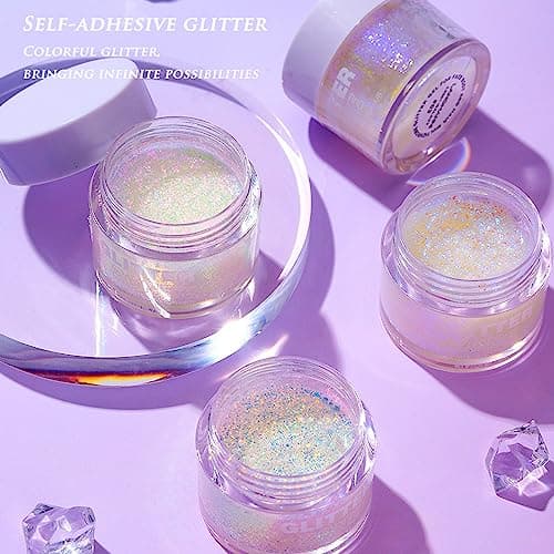 Paillettes Visage 40ml Glitter Body Gel Maquillage Festival Paillette pour Cheve Gel Paillettes Corps
