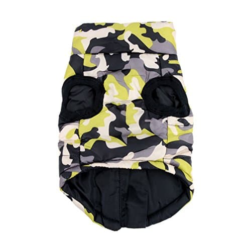 PAIDEFUL Manteau rembourré imperméable pour petit chien avec anneau en D pour chihuahua Yorkshire