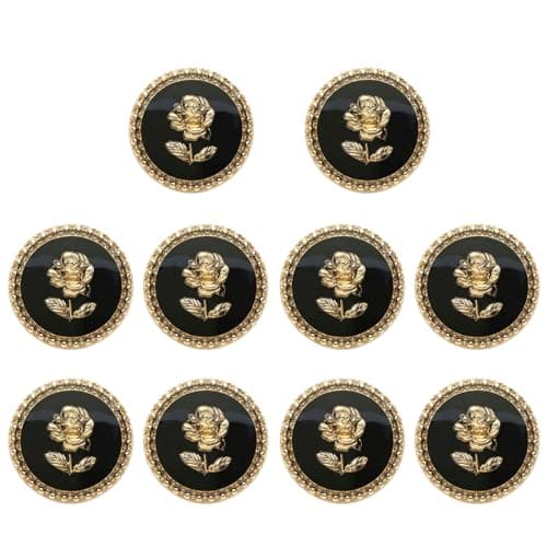 AEIOPRS 10 pcs Boutons Mercerie pour Blazer à Coudre Fantaisie Couvre Bouton Couture de Manchettes Femme Chemise Smoking Perfect Homme Bouton Pantalon pour Capitonnage