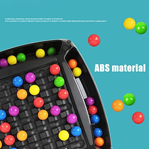 Puzzle Magic Chess Board Rainbow Ball Elimination Game avec 241Pcs Rainbow Bead Extra-Large Jeux d'échecs pour Enfants et Adultes