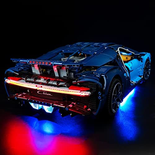 ZHLY Kit d'éclairage LED Compatible avec (Bugatti Chiron) LED Lumière Kit pour Lego 42083 (Baustein Modèle Modèle Non Incluse) (Version de la Télécommande)