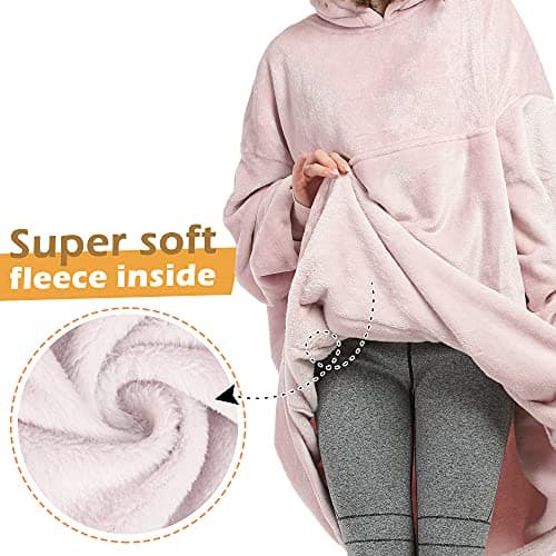 Catalonia Classy Sweat à Capuche Couverture surdimensionné, Pull en Molleton géant avec Grande Poche Avant, Super Doux Chaud Confortable pour Adultes Hommes Femmes épouse Petite Amie