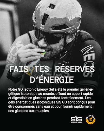 Science in Sport GO Isotonic Energy Gel 30x60ml Pomme, Vegan - Formule isotonique avec 22g de glucides, Excellente source d’énergie, Alternative optimale aux boissons isotoniques