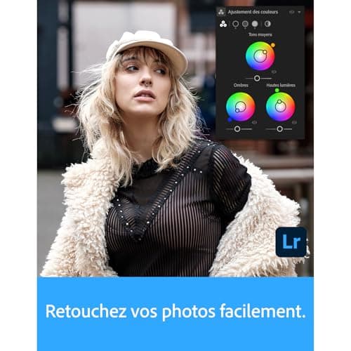 Adobe Creative Cloud 20GB: Photoshop & Lightroom|1 an|PC/Mac|Téléchargement