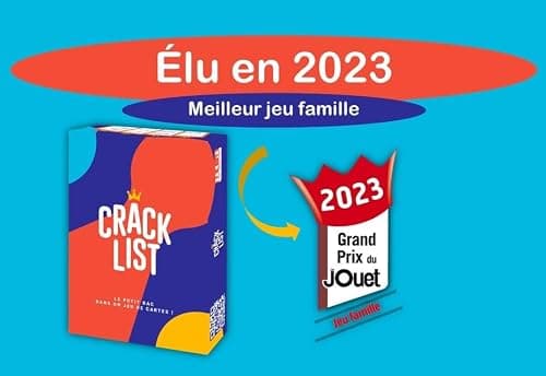 CRACK LIST, Jeu de Cartes Ambiance Type Petit Bac, 2-8 Joueurs 10+