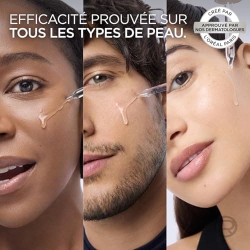 L’Oréal Paris – Sérum Anti-Rides & Anti-Âge – 1.5% Acide Hyaluronique Pur – Soin Visage Hydratant, Repulpant & Lissant – Pour Tous Types de Peaux – Revitalift Filler – 30 ml