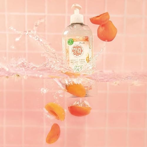 Pulpe de Vie - Soin Lavant Intime Certifié BIO Nude XL 400ml - Anti-gaspi ! Abricot - PH Neutre - Prébiotiques Protecteurs - Éco-Responsable, 100% recyclable, à base de fruits bio upcyclés