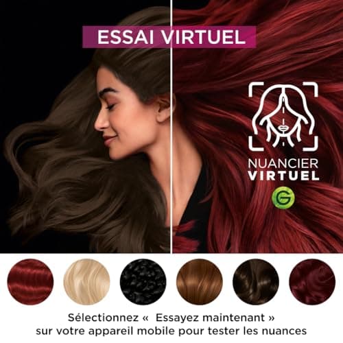 Garnier Coloration Permanente - Sans Ammoniaque - Aux Huiles Naturelles de Fleurs - Marron Glacé (4.15) - Olia