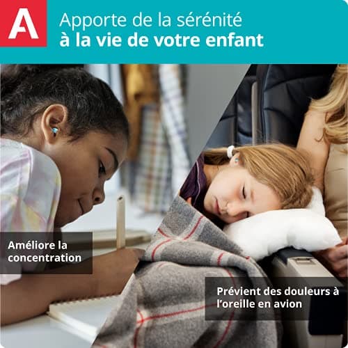 Alpine Pluggies Bouchons d'oreilles : protections auditives pour enfants et petits conduits auditifs - Bouchons étanches adaptés à toutes activités - Hypoallergéniques et réutilisables