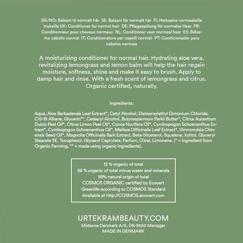 Urtekram Intense Moisture Blown Away Après Shampoing Biologique 180 ml, 1 Unité