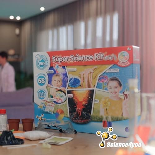 Science4you - Super Kit Scientifique pour Enfants +8 Ans - 150 Experiences Scientifiques et Activités Manuelles: Laboratoire de Chimie et Kit Volcan, Kits Éducatifs et Jeux Science Enfant 8-12 Ans