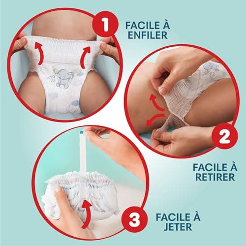 Pampers Premium Protection Pants Taille 5, 88 Couches, 12-17kg, Avec Maintien 360° et Matières Ultra-Douces Pour Notre Meilleur Confort Et Protection + 10 Lingettes Harmonie Aqua Gratuites