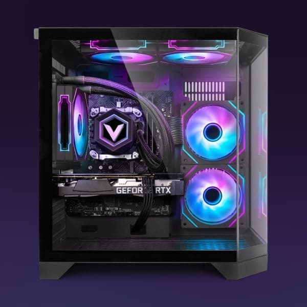 VIBOX PC Gamer • AMD Ryzen 5 5500 6 cœurs • Nvidia RTX 5060 8 Go • 16 Go RAM • 1 to SSD • Windows 11 • WiFi 6 + Bluetooth 5.4 • Blanc