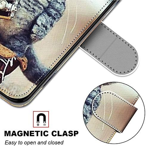 DiaryTown Coque pour Honor Magic 6 Lite Magnétique Fentes de Cartes Protection Cover Antichoc Silicone Housse Honor Magic6 Lite 5G Etui en Cuir PU Portefeuille Flip Case - Chat d'aventure