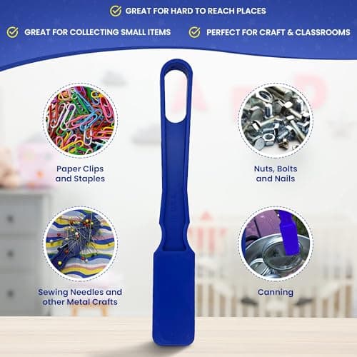 Fonyiunce Kit de Bingo Magnétique,1 Bâton Magnétique + 100 Jetons Loto,Jetons Magnétiques avec Stick,Jeu Éducatif pour Enfants et Accessoire Pratique de Stockage