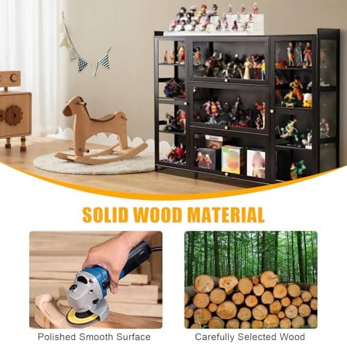 robwibw Vitrine pour Collection 53.15in Vitrine en Verre Acrylique Vitrine pour Objets De Collection Vitrine Acrylique pour Mini Figurines, Objets De Collection