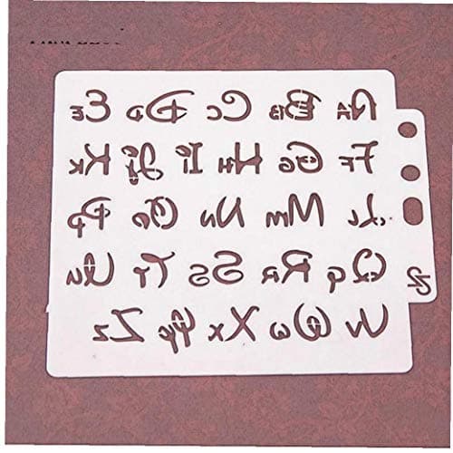 AMOYER Lettre Alphabet Pochoirs Modèle Peinture Scrapbooking Embosser Emboutissage Album Card