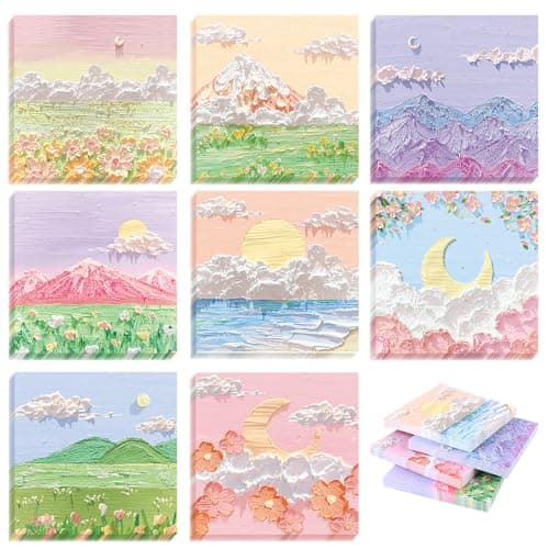 ANTHYTA 640 Pièces Notes Autocollantes Colorés, Notes Autocollantes Colorées 80x80mm, Notes Sticky, Super Sticky Notes Carrées, Notes Adhésives Roses pour École, Bureau, Maison, Réunion