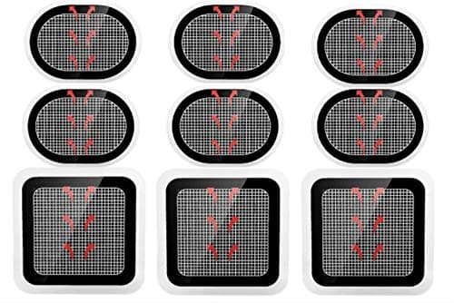 HOCOSO SOYOKO 9 Pièces Électrode de Ceinture,Compatible avec Abs Series, Replacement Pads Électrode de Rechange pour Ceintures Musculation Abdominales