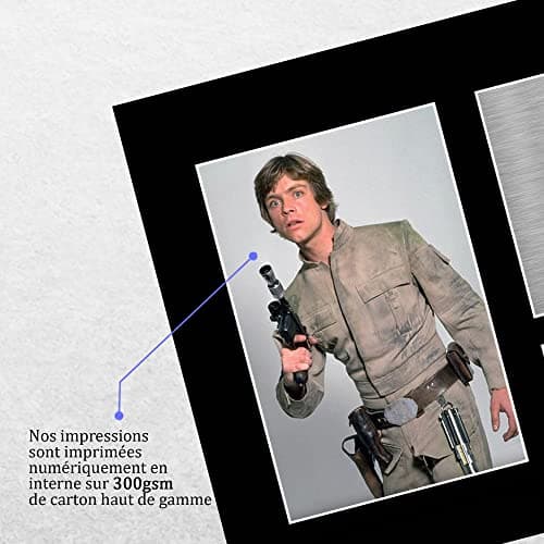 HWC Trading A4 Mark Hamill Star Wars Luke Skywalker Cadeaux Imprimé Signé Autographe Photo pour les fans de cinéma - A4