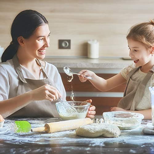 Vicloon Grattoir à Pâte,3pcs Corne Patisserie,Coupe-Pâte Plastique,Grattoir à Pâte en Plastique et Acier Inoxydable pour Cuisine,Pâtisserie,Crêpes