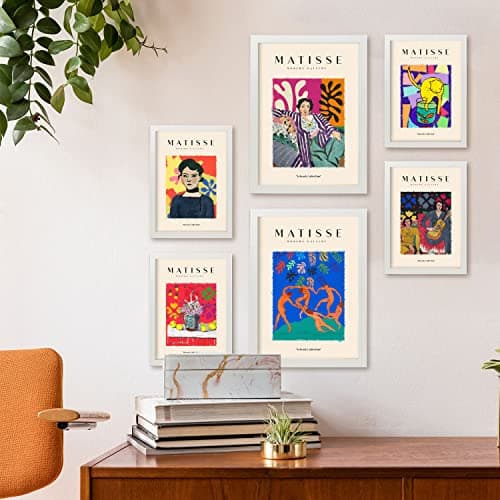 Nacnic Lot de 6 Affiches Henri Matisse. Fête. Estampes du fauvisme et de l'art Abstrait pour l'architecture d'intérieur et la décoration. A3 et A4, sans Cadres.