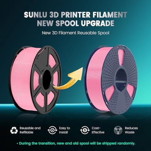 SUNLU PLA Plus Filament pour imprimante 3D, Filament PLA+ 1,75 mm, résistance améliorée, compatible avec les imprimantes 3D FDM, précision dimensionnelle +/- 0,02mm, bobine de 1kg (2,2 LBS), Blanc