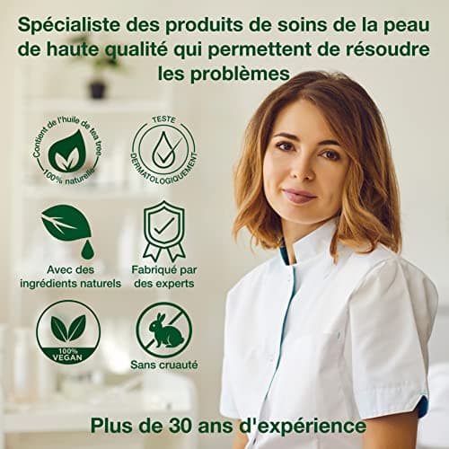 Kit de soins pour les pieds à l'huile d'arbre à thé : gel douche, crème et spray - Soulagement apaisant pour les athlètes, les coureurs et toute personne ayant besoin de soins - Formule hydratante