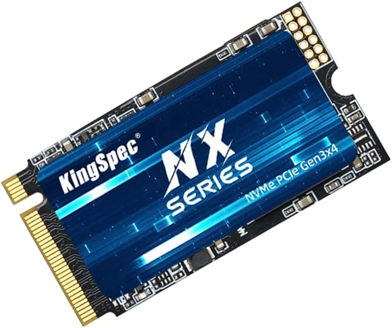 KingSpec 512Go M.2 2242 NVMe SSD - Vitesse de Lecture jusqu'à 3500 Mo/s, M.2 PCIe 3.0x4 SSD 3D Nand Flash, Compatible avec PC/Ordinateur de Bureau/Ordinateur Portable