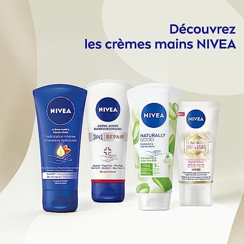 NIVEA Crème mains nourrissante peaux très sèches (1 x 75 ml), soin mains hydratant à l'huile d'amande douce, crème mains hydratante efficace 24 h