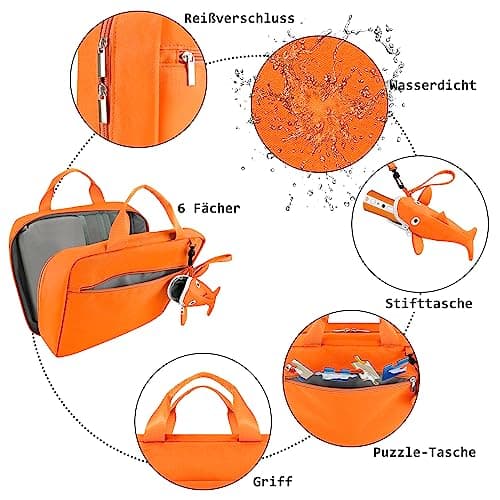 Sac pour Tiptoi Stylo et Livres, avec Pochette Baleine