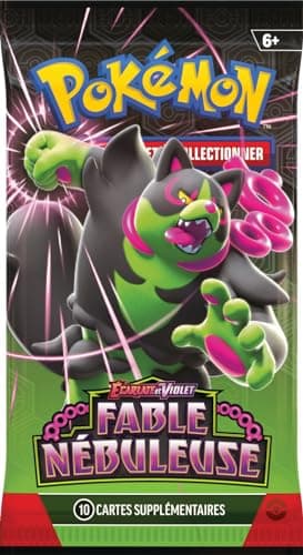 JCC Pokémon : Collection Illustration Écarlate et Violet – Fable Nébuleuse – Scalpereur (1 Carte Promo Brillante entièrement illustrée, 2 Cartes Brillantes et 4 boosters)